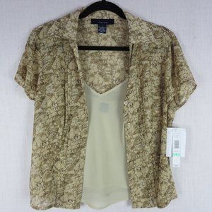 Jones wear Blouse w/ detachable camisole Size 8